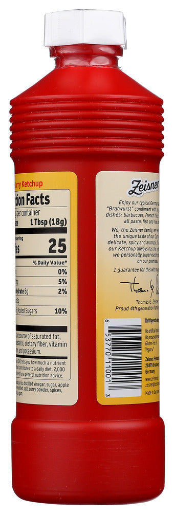 Zeisner: Curry Ketchup, 17.5 Oz