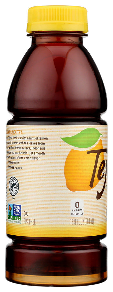 Tejava: Unsweetened Lemon Black Tea, 16.9 Fo