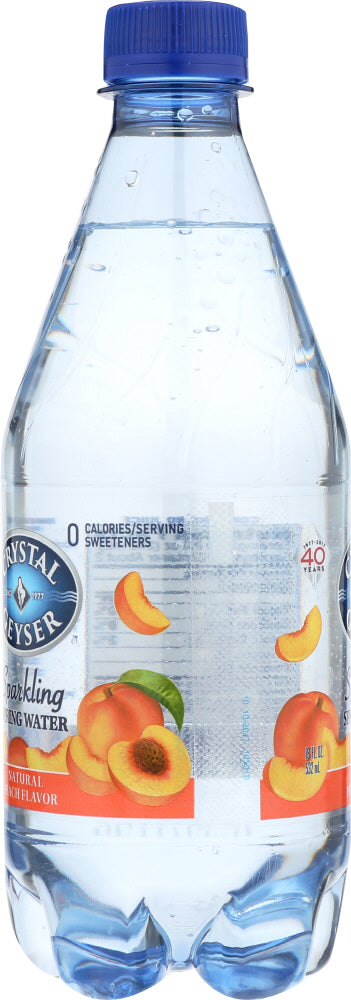 Crystal Geyser: Sparkling Peach Water 4Pk, 72 Oz