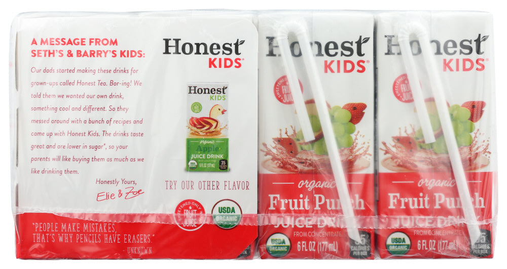 Honest Kids: Fruit Punch Juice 8Pk, 48 Fo