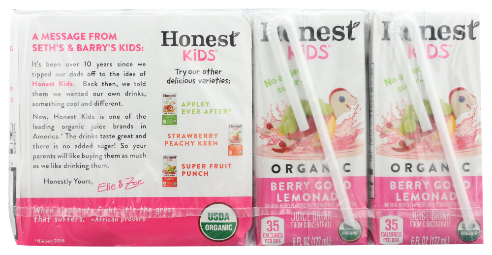 Honest Kids: Berry Good Lemonade Juice 8Pk, 48 Fo