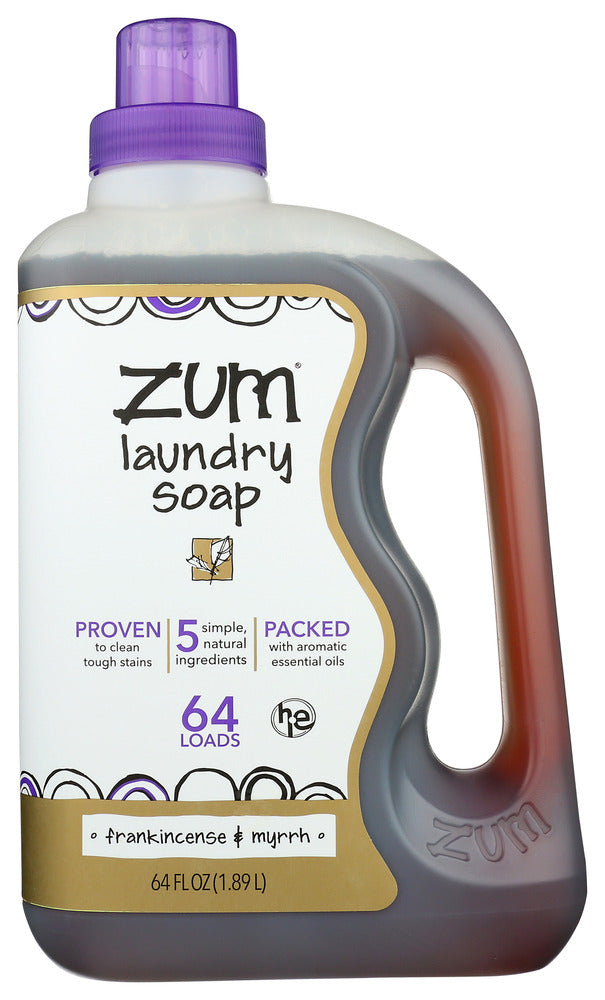 Zum: Frankincense And Myrrh Laundry Soap, 64 Fo