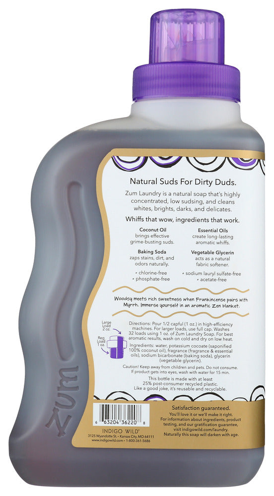 Zum: Frankincense Myrrh Laundry Soap, 32 Fo