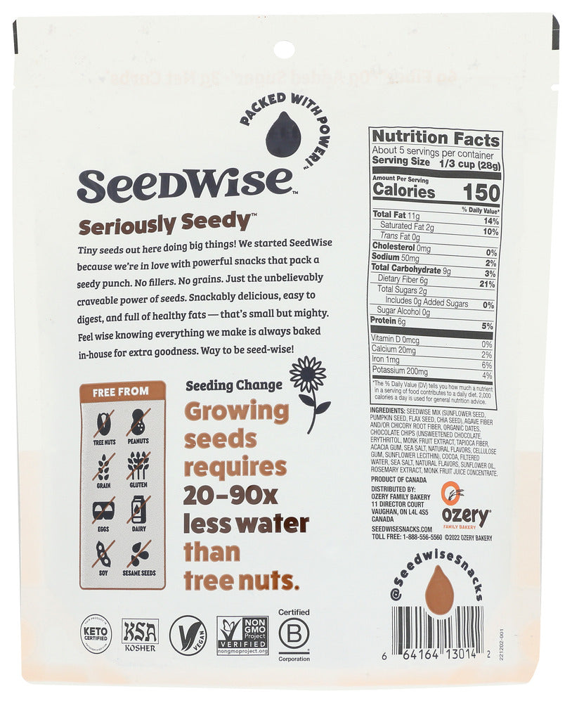 Seedwise: Chocolate Super Seed Crunch, 5.3 Oz