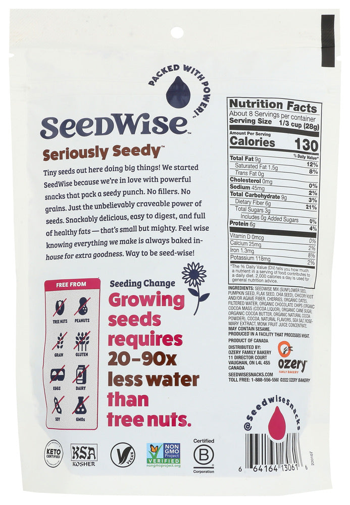 Seedwise: Chocolate Cherry Granola, 8 Oz