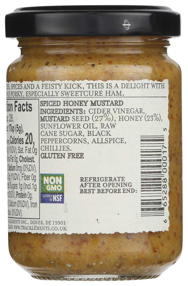 Tracklements: Spiced Honey Mustard, 4.9 Oz