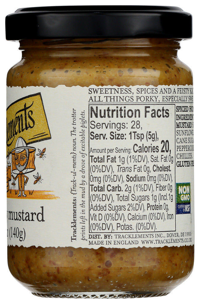 Tracklements: Spiced Honey Mustard, 4.9 Oz