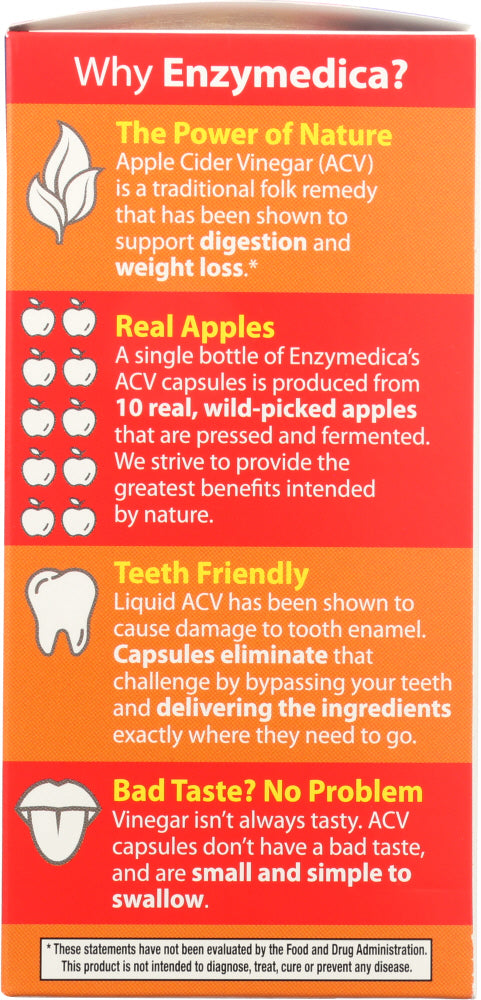 Enzymedica: Apple Cider Vinegar, 60 Cp