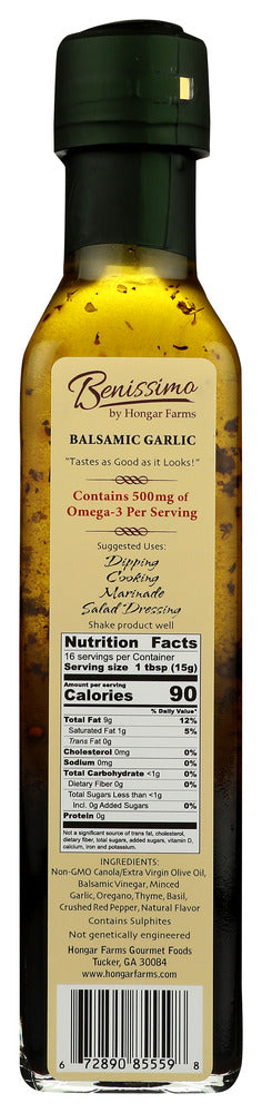 Benissimo: Balsamic Garlic Oil, 8.1 Oz