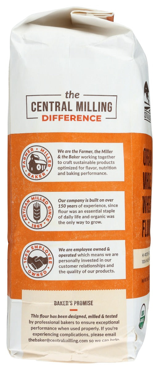 Central Milling: Flour Hi Prtn Whole Wheat Org, 5 Lb