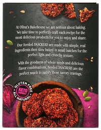 Olinas Bakehouse: Crackers Seed Roasted Beetroot, 4.9 Oz