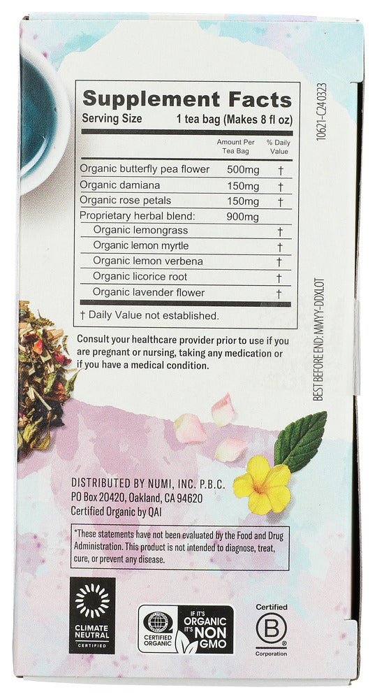 Numi Teas: Damiana Relax Tea 16Pc, 0.96 Oz