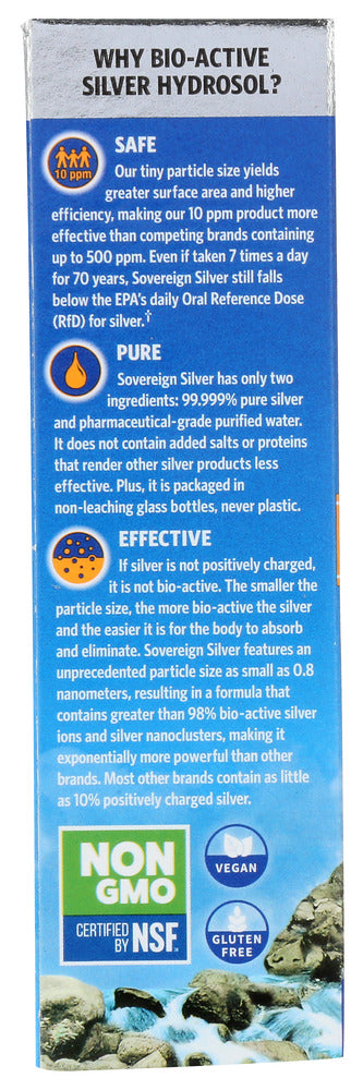 Sovereign Silver: Bio Active Silver Hydrosol Fine Mist Spray, 1 Oz