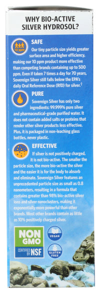 Sovereign Silver: Bio Active Silver Hydrosol Fine Mist Spray, 2 Oz