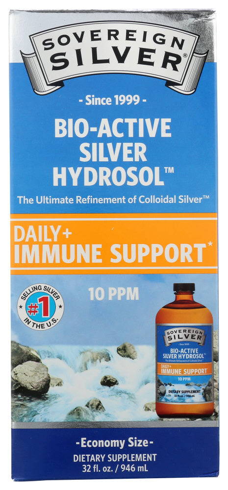 Sovereign Silver: Bio Active Silver Hydrosol Twist Top Economy Size, 32 Oz