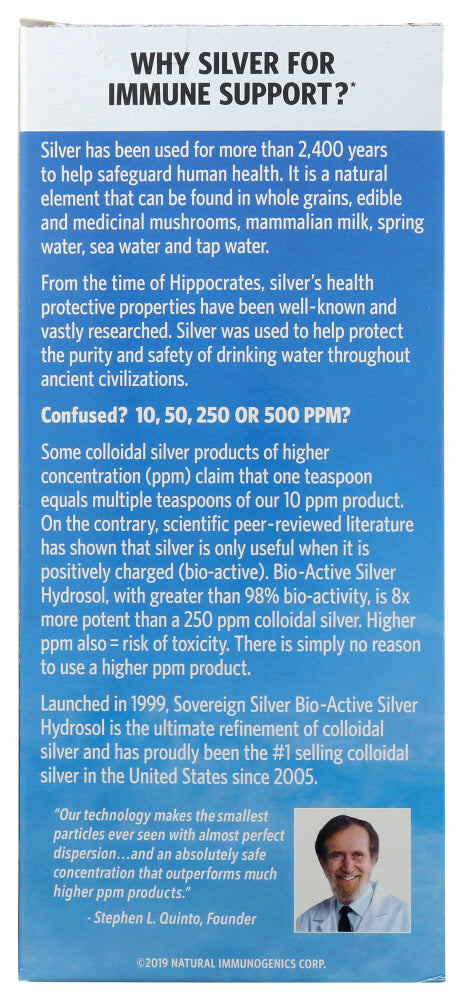 Sovereign Silver: Bio Active Silver Hydrosol Twist Top Economy Size, 32 Oz