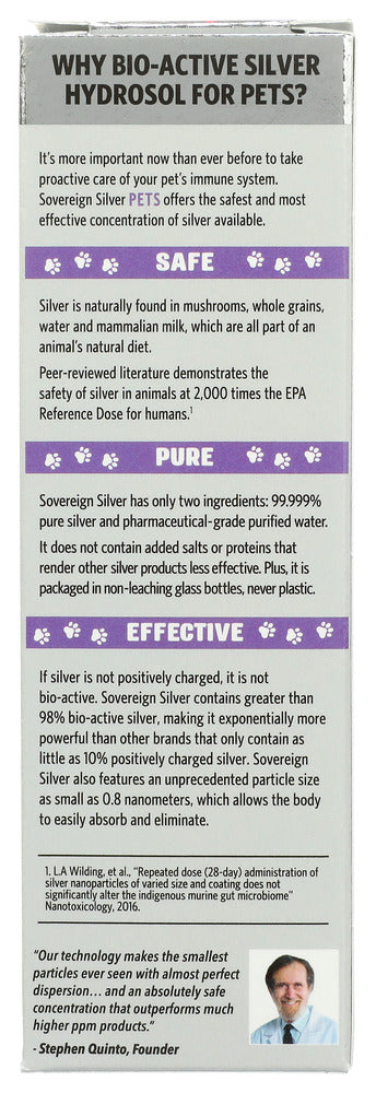 Sovereign Silver: Pets Bio Active Silver Hydrosol Fine Mist Spray, 2 Oz