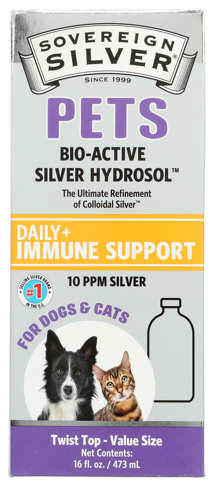 Sovereign Silver: Pets Bio Active Silver Hydrosol Twist Top, 16 Oz