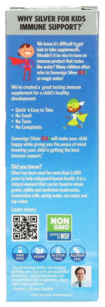 Sovereign Silver: Kids Silver Immune Drop, 2 Oz