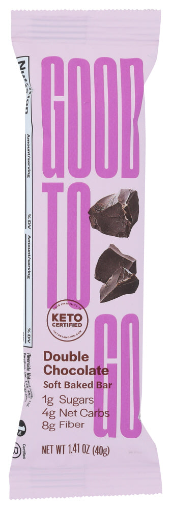 Good To Go: Double Chocolate Keto Bar, 1.41 Oz