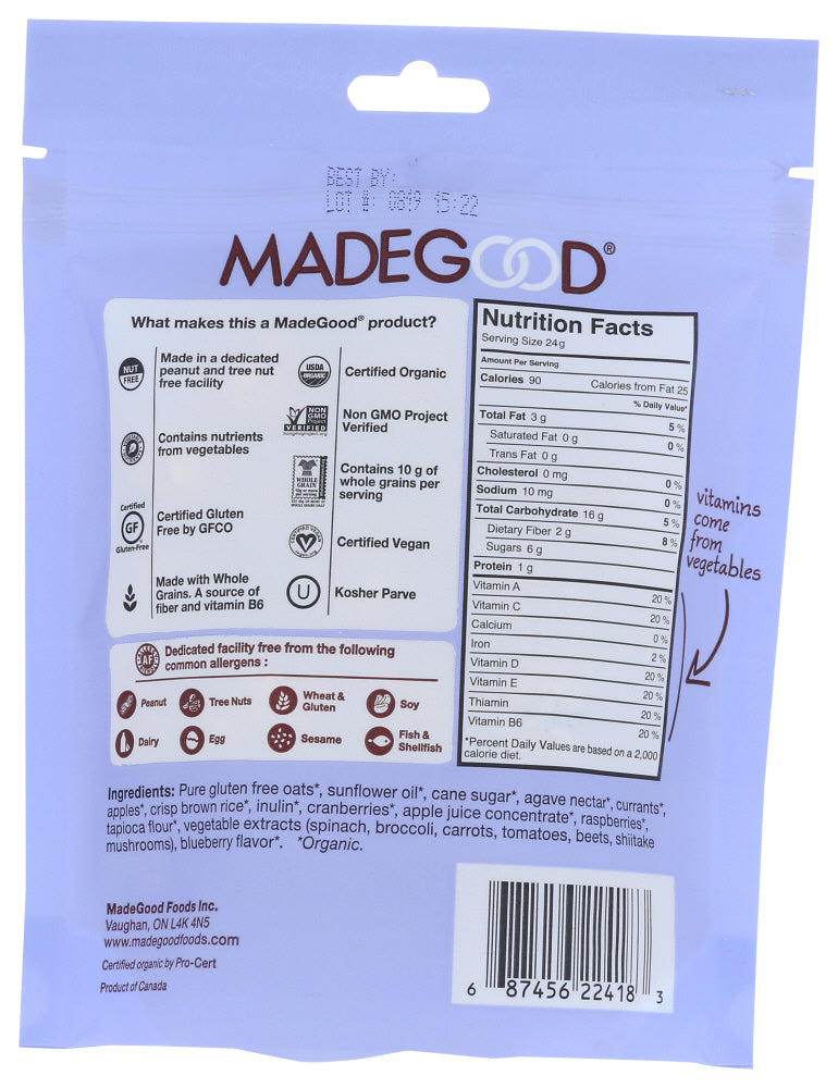 Madegood: Mixed Berry Granola Minis, 3.5 Oz