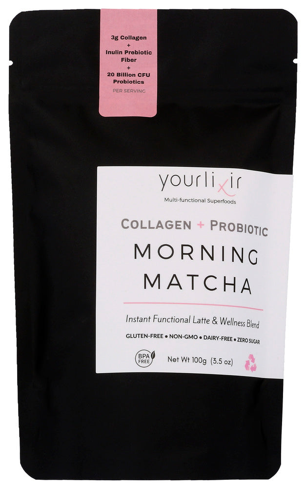 Yourlixir: Morning Matcha Collagen Powder, 100 Gm