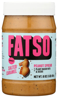 Fatso: Crunchy Salted Caramel Peanut Butter Spread, 16 Oz