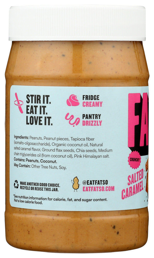 Fatso: Crunchy Salted Caramel Peanut Butter Spread, 16 Oz