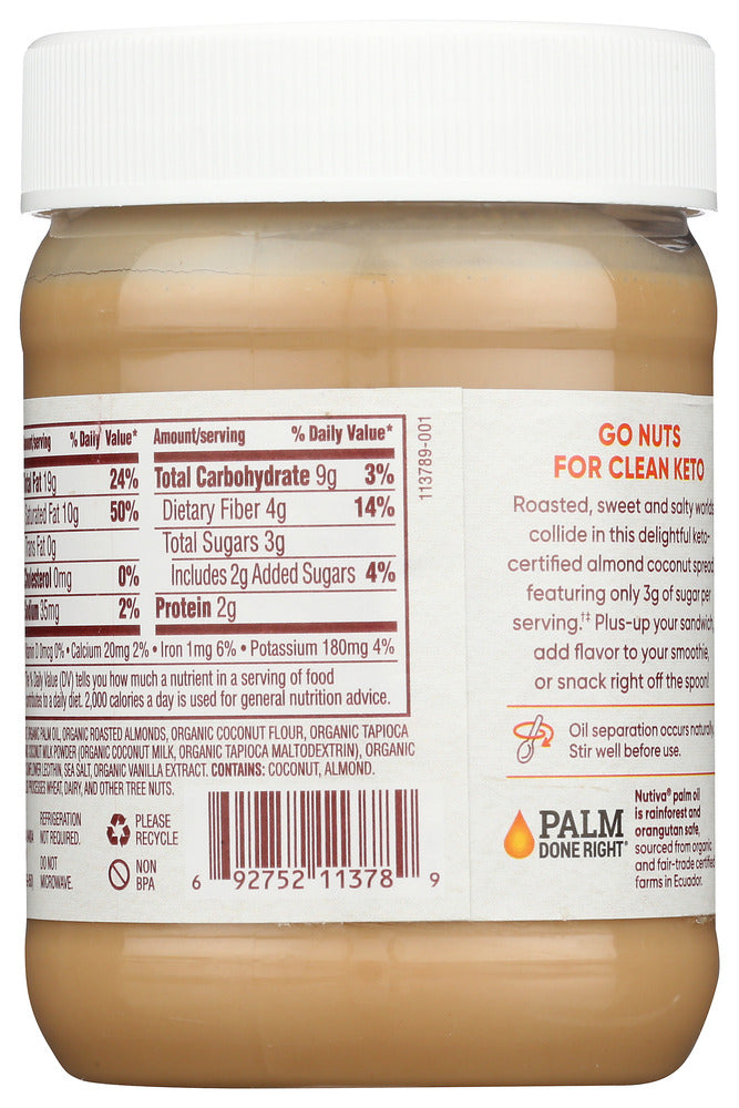 Nutiva: Almond Coconut Spread, 11.5 Oz