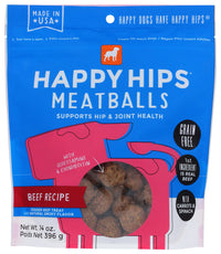 Happy Hips: Beef Meatballs Dog Treat, 14 Oz