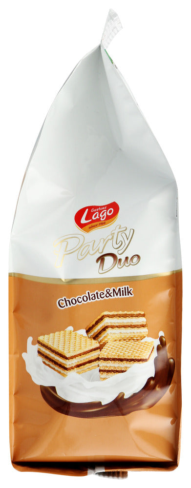 Gastone Lago: Party Duo Cocoa Milk Wafer Cookies, 7.76 Oz