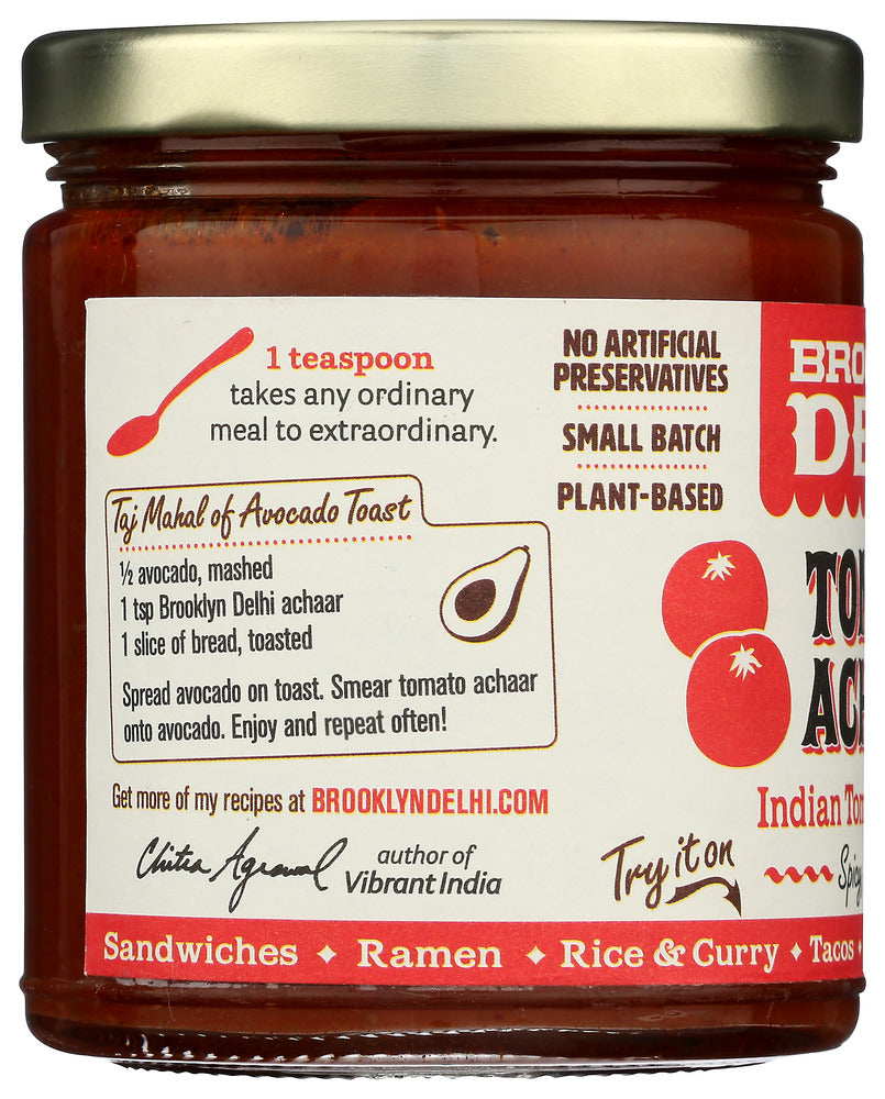 Brooklyn Delhi: Tomato Achaar Chili Sauce, 9 Oz