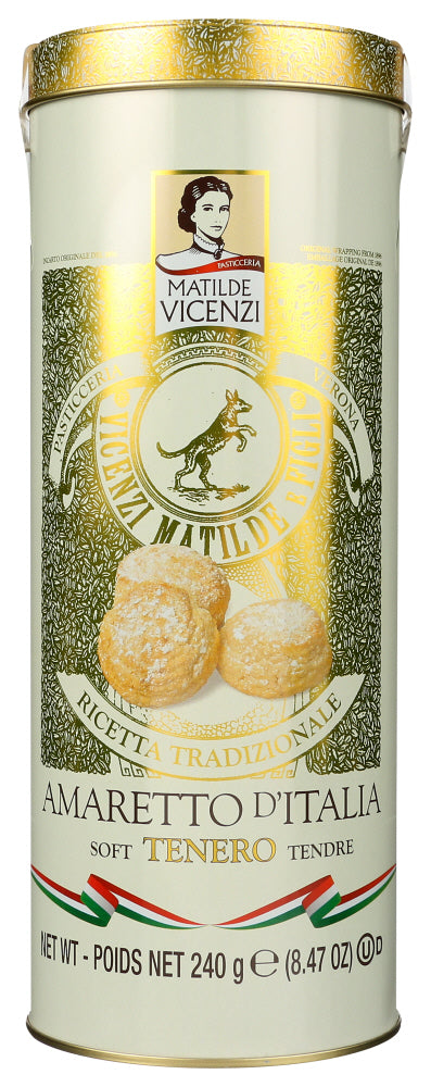 Vicenzi: Cookie Amaretto Soft Tin, 8.47 Oz