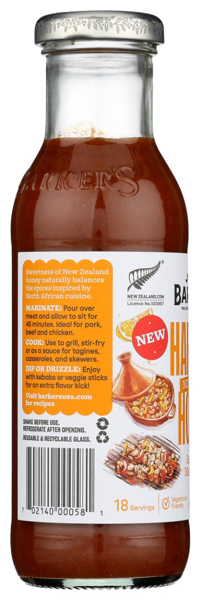 Barkers: Harissa Honey Marinade, 9.3 Fo