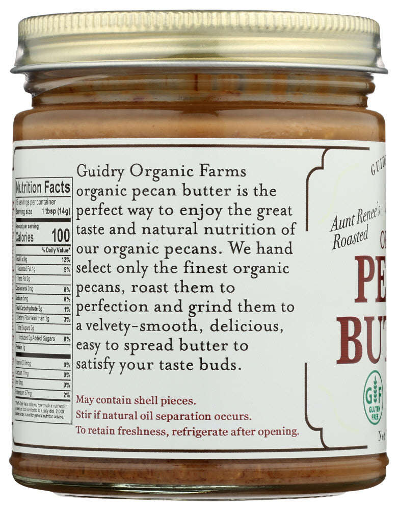 Guidry Organic Farms: Organic Butter Pecan, 8 Oz