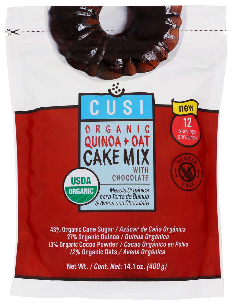 Cusi World: Quinoa Cake Mix Chocolate, 14.1 Oz