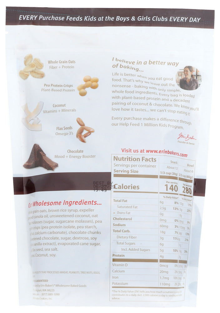 Erin Bakers: Granola Choco Coco Hmstyl, 12 Oz