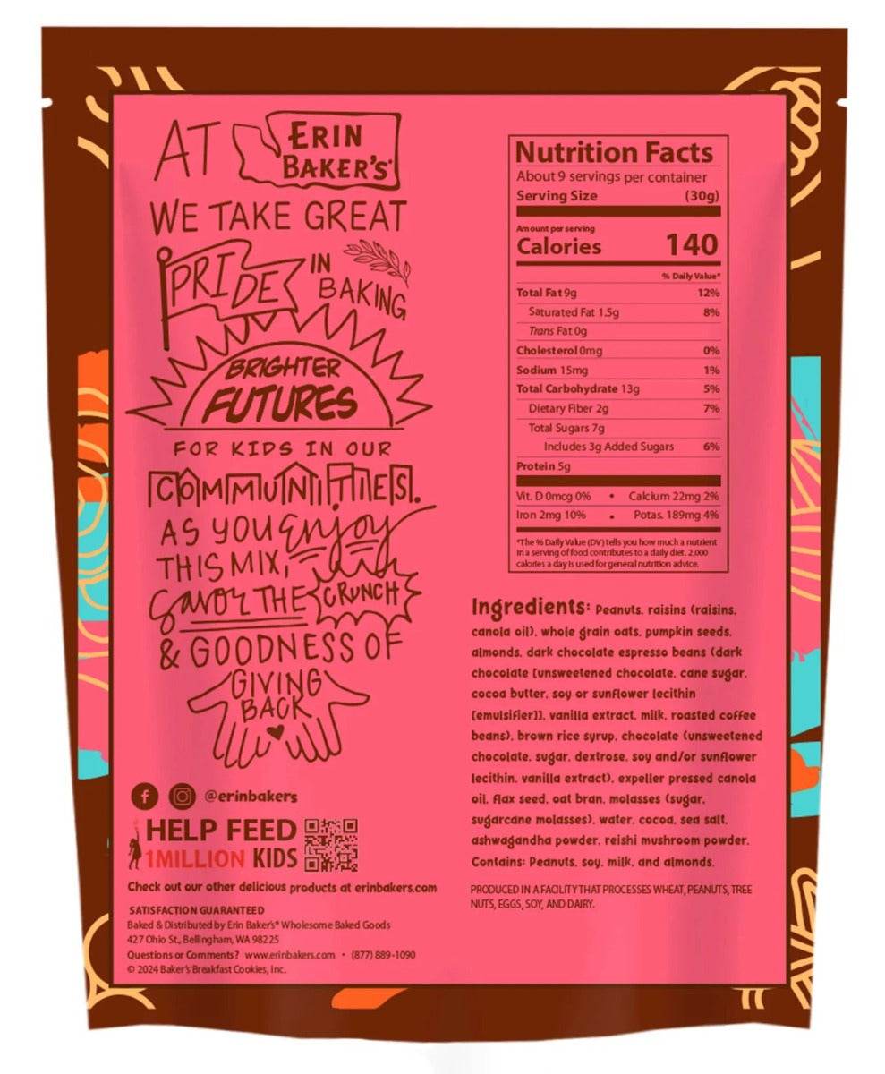 Erin Bakers: Chocolate Espresso Snack Mix, 10 Oz