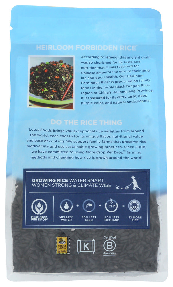 Lotus Foods: Forbidden Rice, 15 Oz