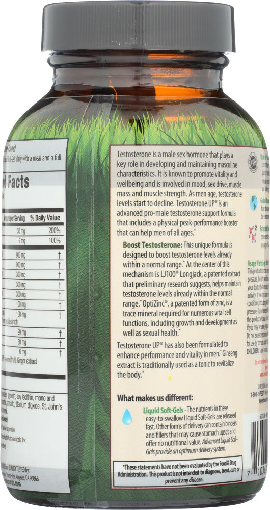 Irwin Naturals: Testosterone Up, 60 Sg