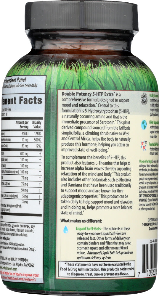 Irwin Naturals: 5Htp Double Potency, 60 Sg