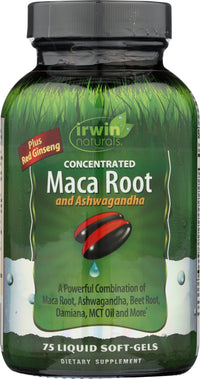 Irwin Naturals: Maca Root Ashwagandha, 75 Sg