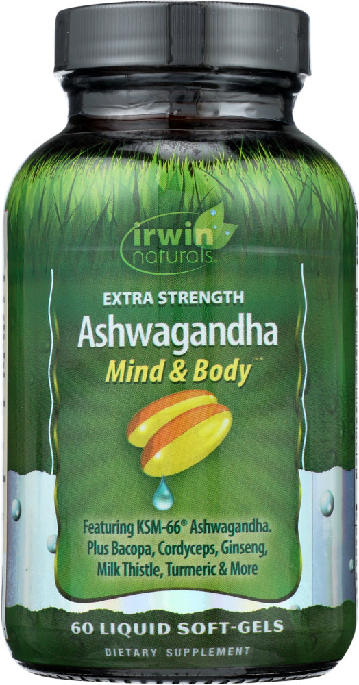 Irwin Naturals: Ashwagandha Extra Strengt, 60 Sg