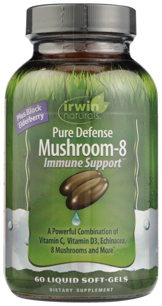 Irwin Naturals: Pure Defense Mushroom-8 Immune Support, 60 Sg