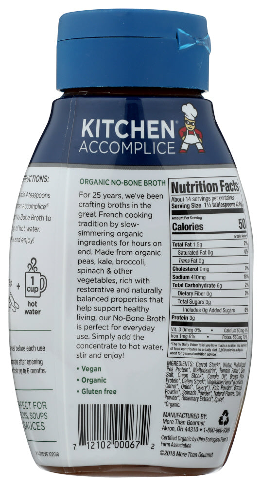 Kitchen Accomplice: Plant Based Vegan Broth, 12 Oz