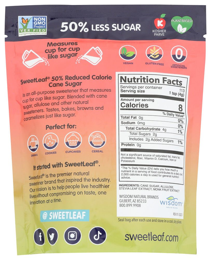 Sweetleaf: Sugar Cane Reduced Sub, 16 Oz