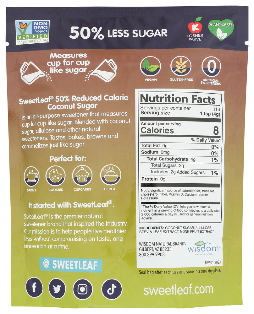 Sweetleaf: Sugar Coconut Swtnr Sub, 16 Oz