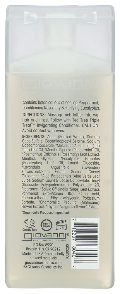 Giovanni Cosmetics: Shampoo Ttree Trpl Treat, 2 Oz