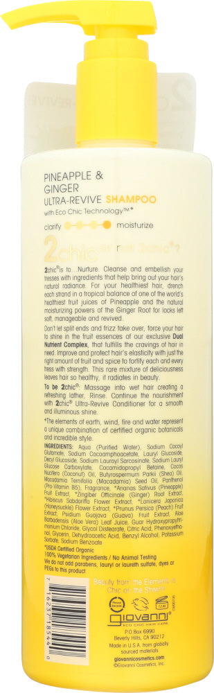 Giovanni Cosmetics: Pineapple Ginger Ultra-Revive Shampoo, 24 Fo