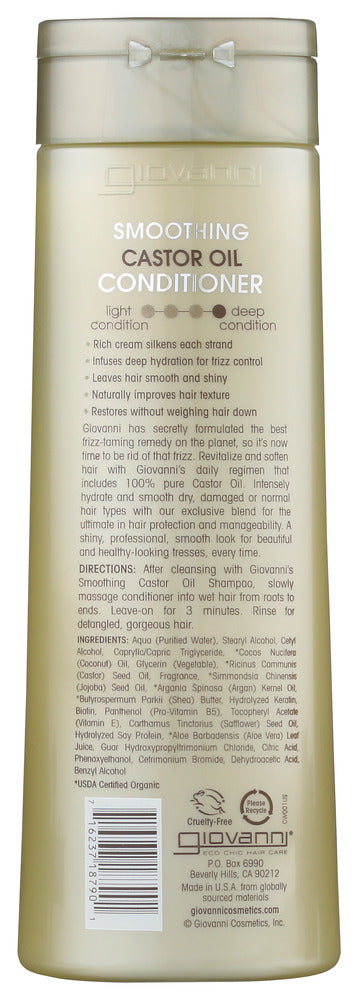 Giovanni Cosmetics: Smoothing Castor Oil Conditioner, 13.5 Oz